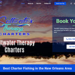 Saltwater Therapy Charters Website Screenshot