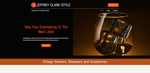 Jeffrey Clark Style Website Screenshot